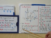 Find the equation of the circle that passes through the 3 points.[JapanMath](Big Natural Tits) 5/16