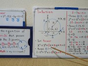 Find the equation of the circle that passes through the 3 points.[JapanMath](Big Natural Tits) 6/16