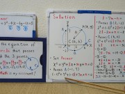 Find the equation of the circle that passes through the 3 points.[JapanMath](Big Natural Tits) 8/16