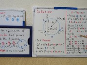 Find the equation of the circle that passes through the 3 points.[JapanMath](Big Natural Tits) 9/16