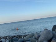 Monika Fox Swims Naked In Sea 15/16