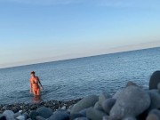 Monika Fox Swims Naked In Sea 16/16