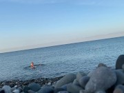 Monika Fox Swims Naked In Sea 9/16