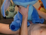 Teddy bear Stitch, different positions, grinding very hard until great Shooting Cum
