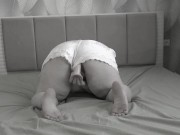 Housewife BBW milf with big natural tits fucks with big dildo to orgasm. 9/16