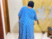 Huge Hanging Milky Tits & Ass Hot Indonesia Muslim Aunty Clean My Room & Try To Seduce me For Sex 4/16