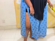 Huge Hanging Milky Tits & Ass Hot Indonesia Muslim Aunty Clean My Room & Try To Seduce me For Sex 7/16