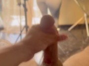 The neighbor sucks my cock while her boyfriend calls her we end up fucking in the living room 10/16