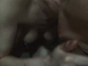 A skinny brunette eagerly sucks a big dick - PlayingGods 4/16