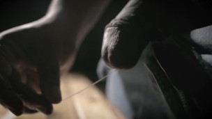 POV: You Will Swallow Every Drop of Thick Cum From My Big Black Cock, I Pull A Long Rope, Cumming