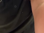 Girl shows ass in leggings