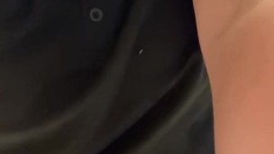 Girl shows ass in leggings