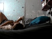 Pocahotass pussy squirts with delight , gets fucked hard, rides cock, in sexy lingerie, 1 porn star 16/16