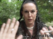 MATURE4K. Gorgeous Texas Patti is having kinky sex with a huge cock in the woods 2/16