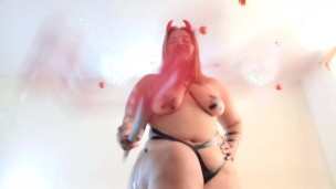 Succubus Gina Halime drains the cum of a poor man