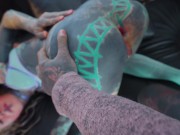 Pornstar gets extra ANAL used by cameraman and 3 big cock after filming a gangbang 10/16