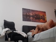 I fuck my girlfriend's pussy on all fours with a harness and we make delicious moans 10/16