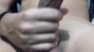Your boyfriend's perfect penis drains cum for your delight