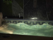 Blowjob in the jacuzzi