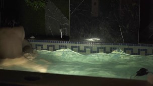 Blowjob in the jacuzzi