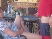 Mutual masturbation with my neighbors wife turns into outdoor creampie 5/16