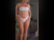 Cute Shy Neighbour does Try ON 9/16