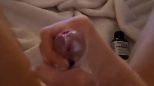 Daddy giving the boy two loads double cumshot bating verbal