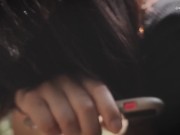 ローターを入れたまま散歩！歩けなくなる彼女で遊んでしまった。おまんこには巨大ディルドが突っ込まれ、電マでクリトリスを同時責め(素人、個人撮影、日本人) 10/16