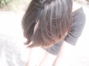 ローターを入れたまま散歩！歩けなくなる彼女で遊んでしまった。おまんこには巨大ディルドが突っ込まれ、電マでクリトリスを同時責め(素人、個人撮影、日本人) 14/16