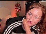 Smiley Redhead Strip Dances to Nude on Webcam 12/16