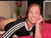 Smiley Redhead Strip Dances to Nude on Webcam 7/16