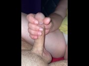 Bbw handjob big load sextoy POV 2/16