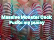 Massive Monster Cock Destroys Petite Nerdy pussy 3/16