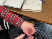 AGAIN SCHOOLGIRL HANDJOB CLASSMATE UNDER THE TABLE ON THE LESSON 14/16