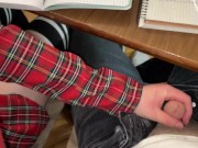 AGAIN SCHOOLGIRL HANDJOB CLASSMATE UNDER THE TABLE ON THE LESSON 5/16