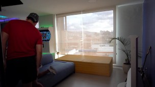 Behind the scenes photo shoot with Camila Colegiala part 1