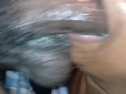 DADDY FAT DICK ALL DOWN HER SLOPPY THROAT WHILE BIG WET BALLS SLAP HER CHIN!!!!!!