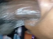 DADDY FAT DICK ALL DOWN HER SLOPPY THROAT WHILE BIG WET BALLS SLAP HER CHIN!!!!!! 9/16