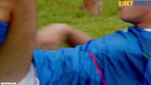 , sweaty, sporty, cock-marking, dirty young dudes. Bareback, spits,