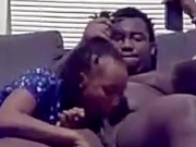 Sexy ebony let fuck her face and cum in throat 4/16