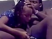 Sexy ebony let fuck her face and cum in throat 9/16