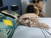 I fuck my girlfriend on all fours until I fill her pussy. 1/16