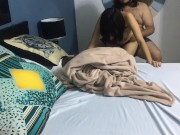 I fuck my girlfriend on all fours until I fill her pussy. 4/16