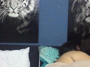 I fuck my girlfriend's ass and she makes delicious moans. 4/16