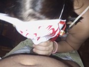 I was my perverted stepbrother's birthday present, I sucked his cock and opened my fat ass for him.