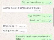 Chat con cita de Tinder lo dejo caliente (WhatsApp) 1/16