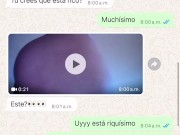 Chat con cita de Tinder lo dejo caliente (WhatsApp) 5/16