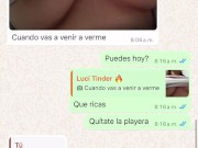 Chat con cita de Tinder lo dejo caliente (WhatsApp) 7/16