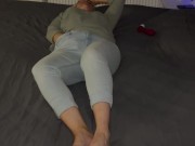 Multiple orgasmen Vorspiel auf dem Bett, Fantasien spielen lassen, Clyde verrückt machen 3/16