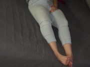 Multiple orgasmen Vorspiel auf dem Bett, Fantasien spielen lassen, Clyde verrückt machen 7/16